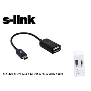 S-link SLX-428 Mini Usb F to Usb OTG Çevirici Kablo