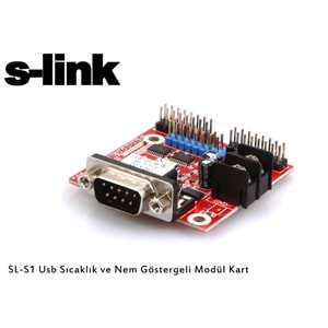 S-link SL-S1 Usb Sıcaklık ve Nem Göstergeli Modül Kart