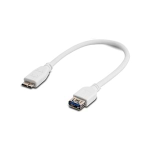 S-link SLX-U3NT38 Micro Usb3.0 25cm Beyaz Samsung Note için OTG Kablosu