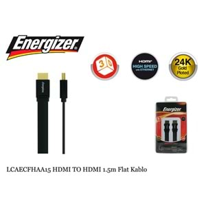 Energizer LCAECFHAA15 HDMI TO HDMI 1.5m Flat Kablo