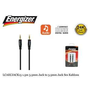 Energizer LCAECJACK15 1.5m 3.5mm Jack to 3.5mm Jack Ses Kablosu