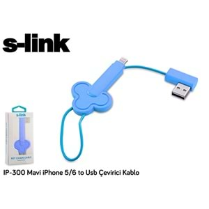 S-link IP-300 Mavi iPad/iPhone Lightning Çevirici Kablo