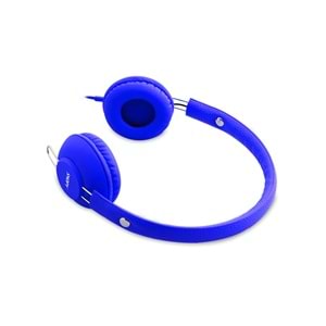 Snopy SN-933 Mavi Mobil Telefon Uyumlu Rubber Mikrofonlu Kulaklık