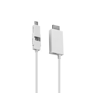 S-link MHL-85 Micro 5pin Universel HDMI 3m Kab. Galaxy S4/S5/Note3/4 MHL Çevirici Adaptör