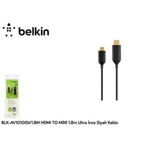 Belkin BLK-AV10100bf1.8M HDMI TO MİNİ 1.8m Ultra İnce Siyah Kablo