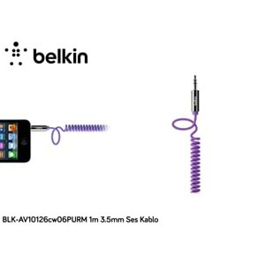 Belkin BLK-AV10126cw06PURM 1m 3.5mm Ses Kablo