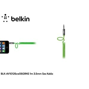 Belkin BLK-AV10126cw06GRNS 1m 3.5mm Ses Kablo