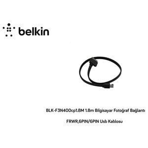 Belkin BLK-F3N400cp1.8M 1.8m Bilgisayar Fotoğraf Bağlantı FRWR,6PIN/6PIN Usb Kablosu