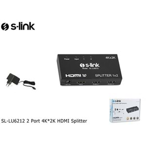 S-link SL-LU6212 2 Port 4K*2K HDMI Splitter