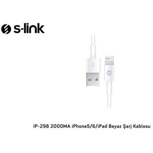 S-link IP-298 2A Beyaz iPad/iPhone Lightning Kablosu