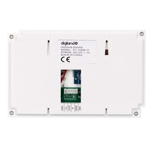 Digiland+ TC-1100M-35 4 /4.3 Color TFT LCD Beyaz Çerçeve Digtial Ev içi Monitör