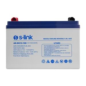 S-link AK-DG12-100 12V 100Ah Nano Silikon Jel Akü