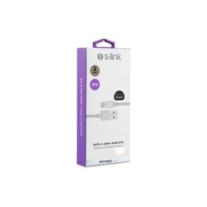 S-link Swapp SW-A5 Micro Usb 1m Silver Data + Şarj Kablosu