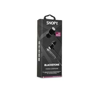 Snopy SN-J03 Blackstone Mobil Telefon Uyumlu Taşıma Çantalı Kulak içi Siyah/Gümüş Mikrofonlu Kulaklık