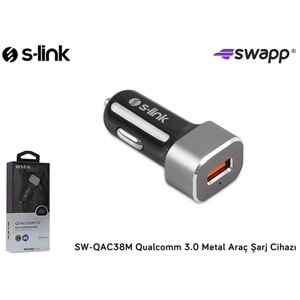 S-link SW-QAC38M Qualcomm 3.0 Metal Araç Şarj Cihazı