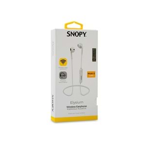 Snopy SN-BT160 Elysium Beyaz Mobil Telefon Uyumlu Bluetooth Kulak içi Kulaklık Mikrofon