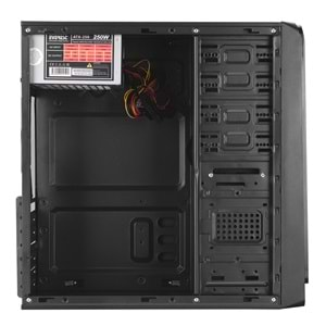 Everest 723A Peak-250W Siyah Metal Panel ATX Mid-T PC Kasası