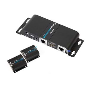 S-link SW-HDEX250 2li HDMI Extender Uzatıcı CAT6/6a/7 Kablo ile 50m Destekli Splitter