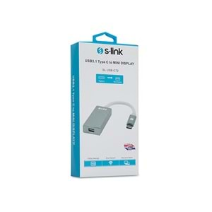 S-link SL-USB-C72 USB3.1 Type C to MINI DISPLAY Çevirici