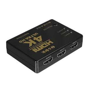 S-link SL-HSW73 HDMI 3in1 Otomatik 3Li Metal Switch