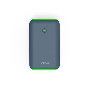 S-link IP-S75 7500mAh Powerbank Gri/Yeşil Taşınabilir Pil Şarj Cihazı