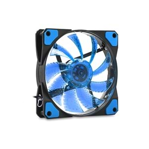 Evercool CS1230B 120*120*25mm Mavi Işıklı Kasa Fanı