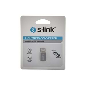 S-link SL-TA20M Gümüş Metal Gövde MicroUSB 5pin F to Lightning M Çevirici