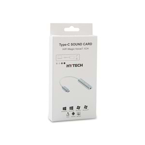 Hytech HY-USBC30 Type-C to 1*3.5mm Audio 10cm Kablolu Çevirici