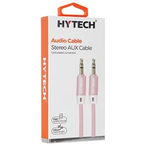 Hytech HY-X70 1m Pembe 3.5mm Stereo Ses Kablosu