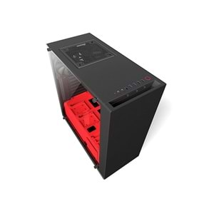 Nzxt CA-S340W-B4 Mat Siyah / Kırmızı Elite Mid Kasa