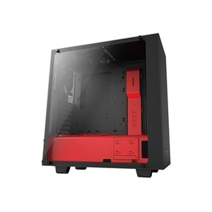 Nzxt CA-S340W-B4 Mat Siyah / Kırmızı Elite Mid Kasa