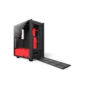 Nzxt CA-S340W-B4 Mat Siyah / Kırmızı Elite Mid Kasa