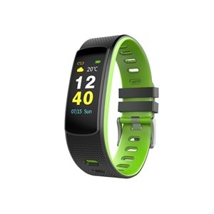 Everest Ever Fit W45 Android/IOS Smart Watch Full Dokunmatik Renkli Ekran Yeşil/Siyah Akıllı Bileklik Saat