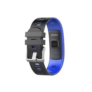 Everest Ever Fit W45 Android/IOS Smart Watch Full Dokunmatik Renkli Ekran Mavi/siyah Akıllı Bileklik Saat