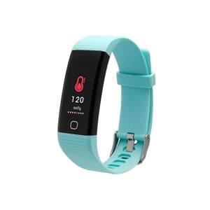 Everest FIT MATE W24 Bluetooth Smart Watch Kanbasıncı,Kalpatışı,Calori Mavi Akıllı Bileklik Saat