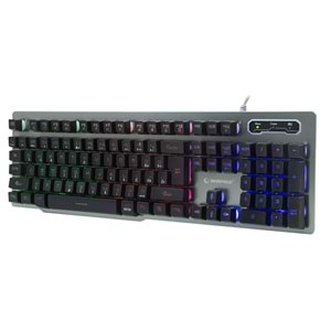 Rampage KB-R78 Grey/Black USB Rainbow Backlight LC Layout Gaming Keyboard