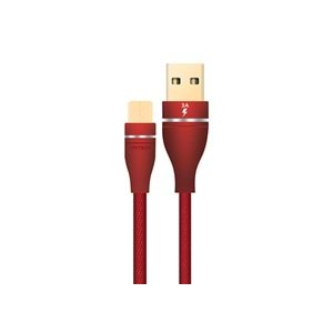 Hytech HY-X220 3A Micro Usb 1m Kırmızı Data + Sarj Kablosu