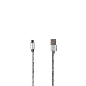 S-link SL-STM10G 3A Micro USB Metal Gri Data+Şarj Kablosu