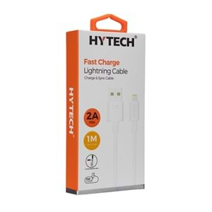 Hytech HY-X91 1m 2A iPhone Lightning Beyaz Şarj Kablosu