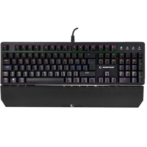 Rampage KB-R91 Black USB Rainbow Backlight Water Proof LC Layout Optical Switch Gaming Mechanical Keyboard