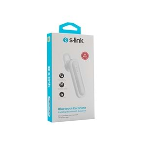 S-link SL-BT35 Mobil Telefon Uyumlu Beyaz Bluetooth Kulaklık