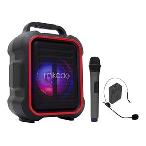 Mikado MD-116BT 15W El ve Kafa Mikrofonlu USB/SD Bluetoothlu Toplantı-Parti Hoparlör