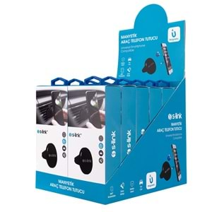 S-link SL-AT18 PRM Universal Ayarlanabilir (Logosuz) Siyah Mıknatıslı Araç Telefon Tutucu