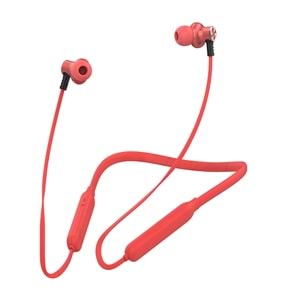Snopy SN-XBK02 LOTUS Kırmızı Boyun Askılı Mıknatıslı Bluetooth Spor Kulak içi Kulaklık Mikrofon