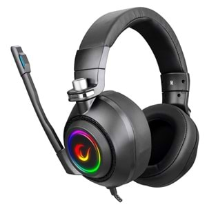 Rampage RM-K20 AMAZE Siyah USB 7.1 Noice Cancelling Mic RGB Ledli Gaming Oyuncu Mikrofonlu Kulaklık