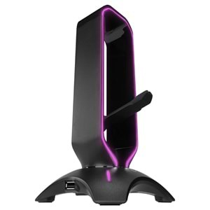 Rampage RM-H66 GUARD Siyah RGB Işıklı 2*Usb Port Kulaklık İçin Stand