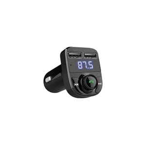 Hytech HY-XCB33 Çift USB 5V 2.1A Led Ekran USB+TF Desteği Siyah Bluetooth Fm Transmitter