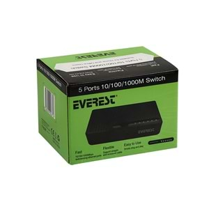 Everest ESW-505 5 Port 10/100/1000Mbps RTL8367N Gigabit Ethernet Switch Hub