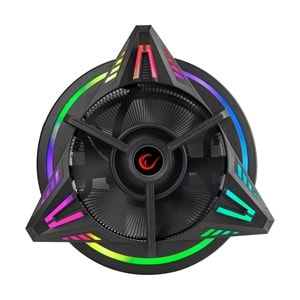 Rampage RM-C03 COOLBLADE Rainbow 43CFM 80mm Fan Intel LGA1700/AMD AM5 Uyumlu Hava Soğutmalı CPU Fan