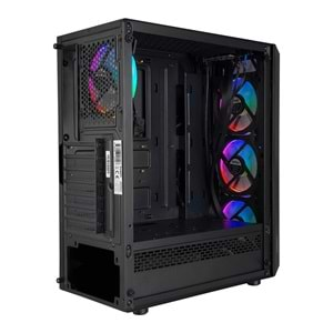 Everest BUMPY 4*12cm RGB Fan Tempered Camlı ATX Mid-T Gaming Oyuncu Kasası